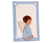 Blue Little Angel Name Board A002